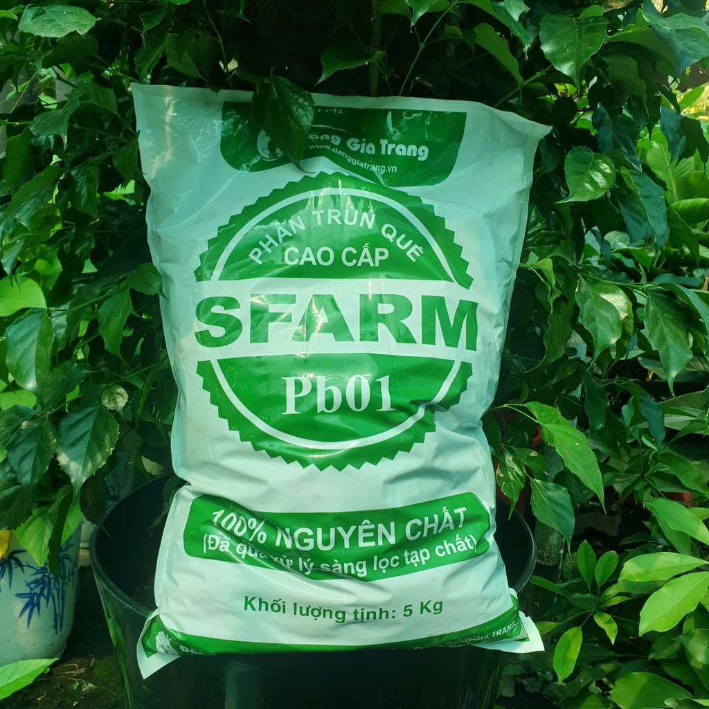 [HCM]Phân trùn quế (đã qua xử lý) Sfarm PB01 (túi =5kg)
