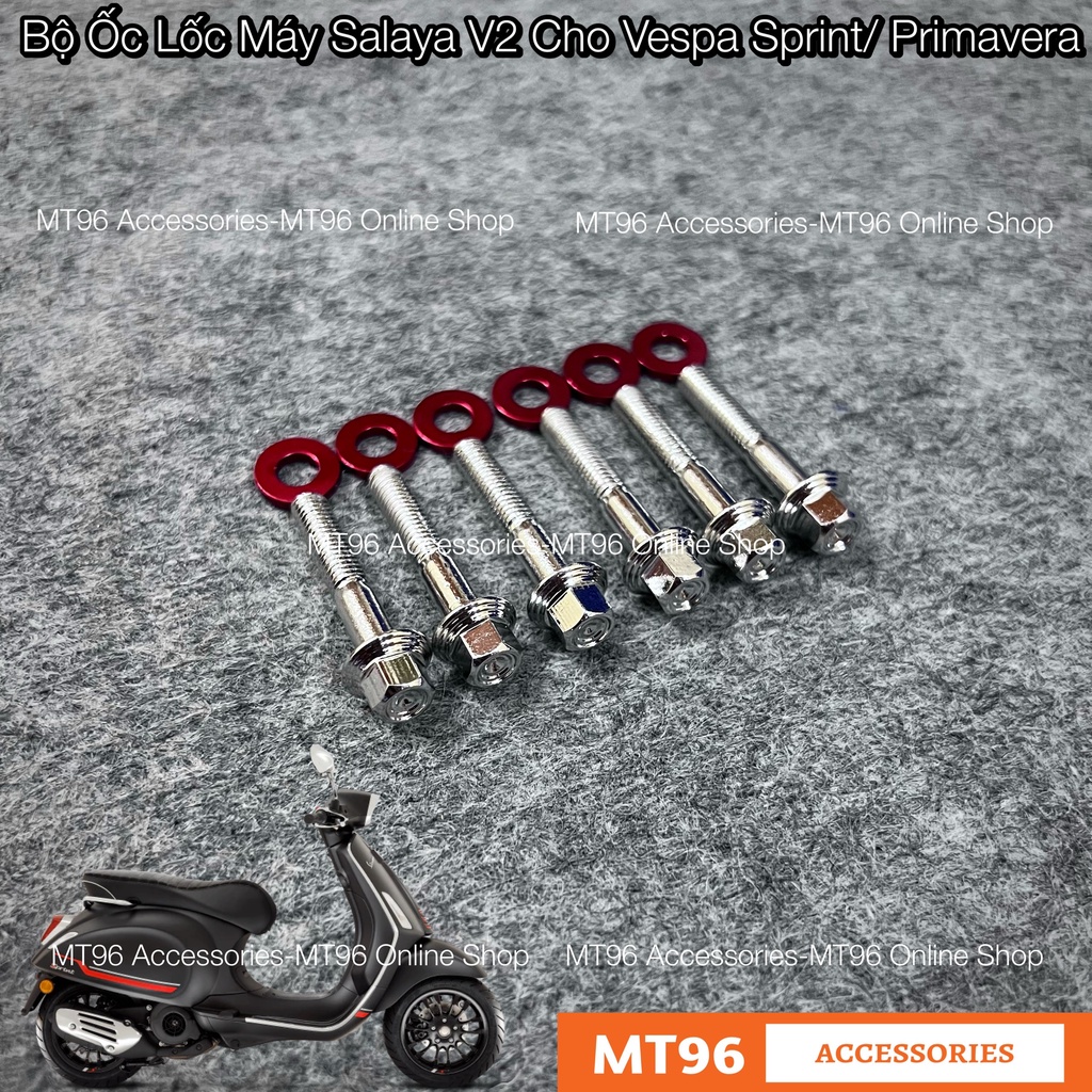 Bộ ốc lốc máy salaya v2 cho vespa sprint, vespa primavera chuẩn inox304