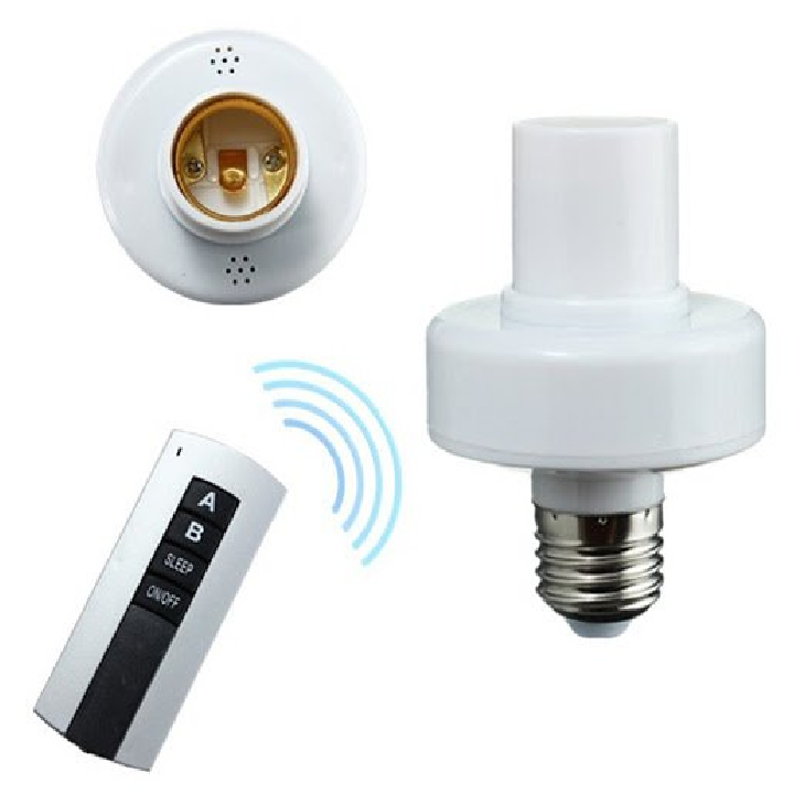 [Tặng khăn] ĐUI ĐÈN ĐIỀU KHIỂN TỪ XA CÓ REMOTE EZ27