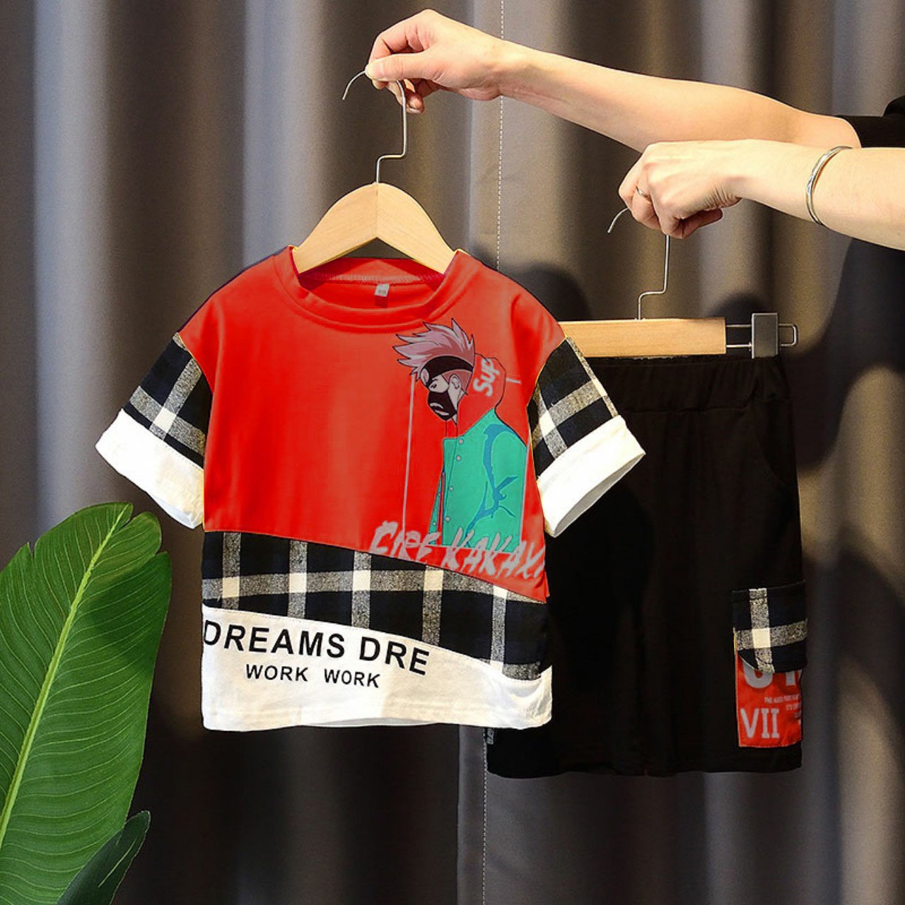 Sét bộ thun bé trai in hình cool boy siêu ngầu
