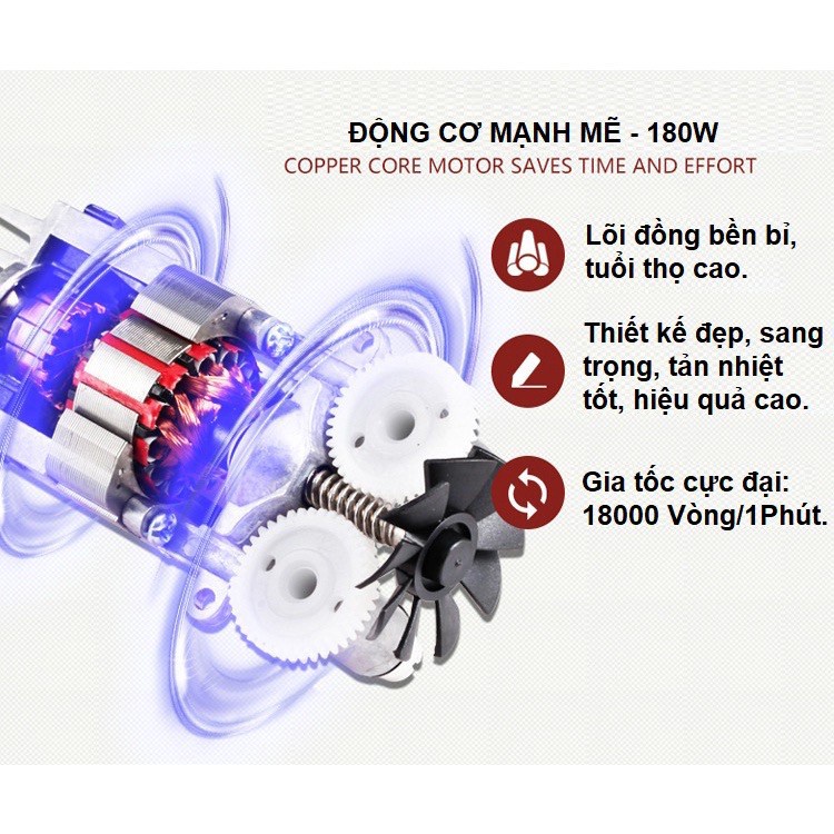 Máy Đánh Trứng Cầm Tay 7 Cấp Tốc Độ Scarlett 180W