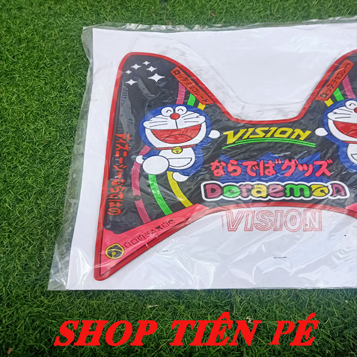 THẢM DOREMON VISON17 VIỀN ĐỎ