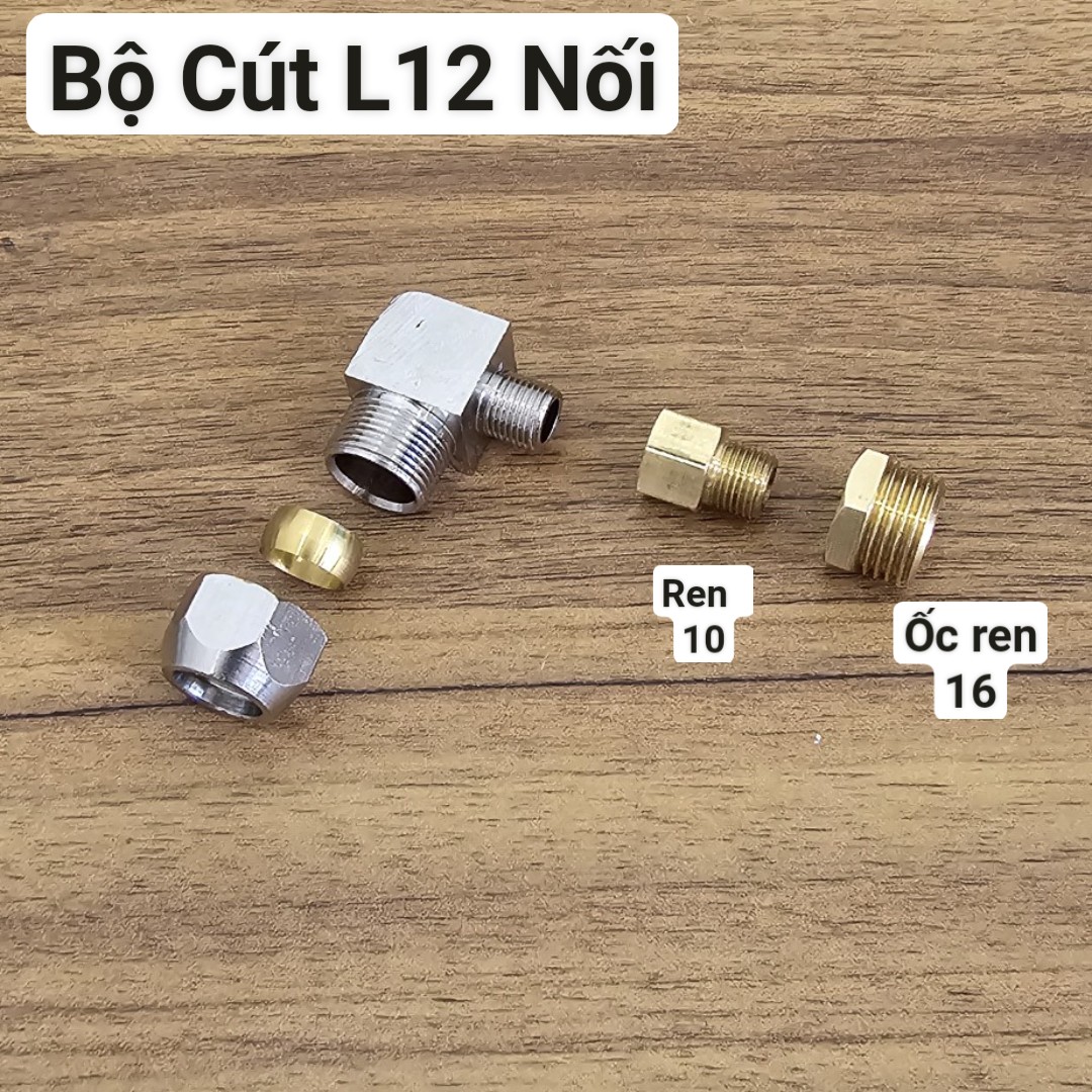 combo co L và ống trượt thủy lực 12mm