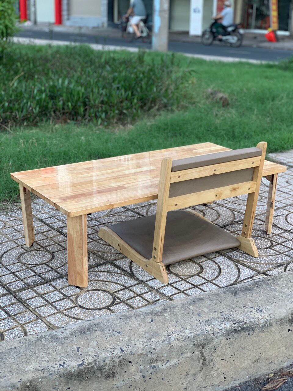 [HCM]Bàn Chân Gỗ Ngồi Bệt Gấp Gọn