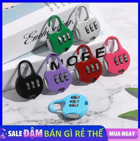 Khoá số balo - Ổ khóa mini 3 số khóa vali chống trộm - Khóa balo chống trộm - Ổ khóa mini