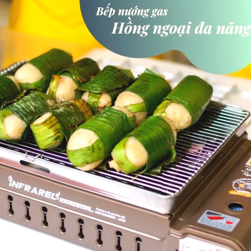 [HCM]BẾP NƯỚNG GA MINI NAMILUX GM2120PS(HAI CHỨC NĂNG NƯỚNG & NẤU)