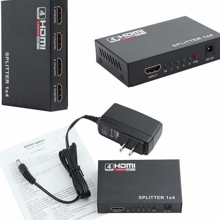 (HCM) Bộ chia hdmi bộ chia hdmi 1 ra 4 định dạng 1080