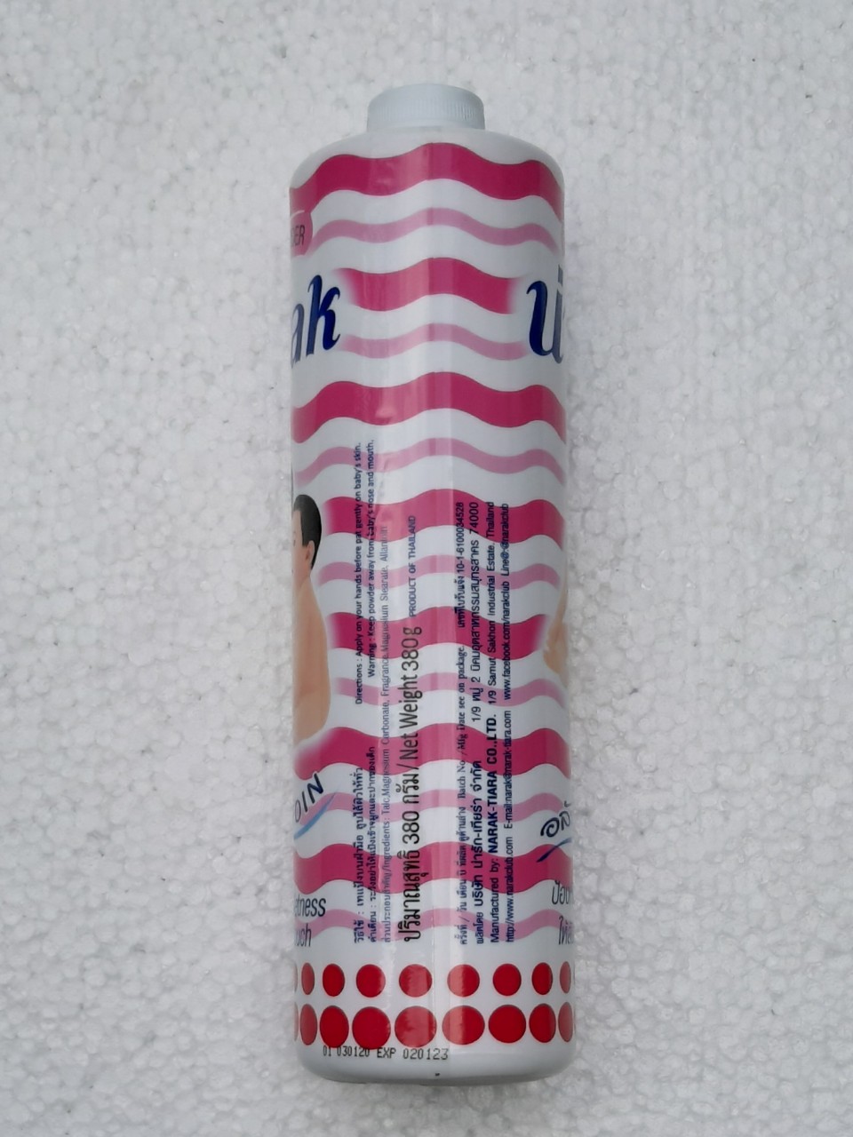 Phấn rôm sẩy trẻ em cả người lớn thơm dịu nhẹ Narak 150g Thái Lan