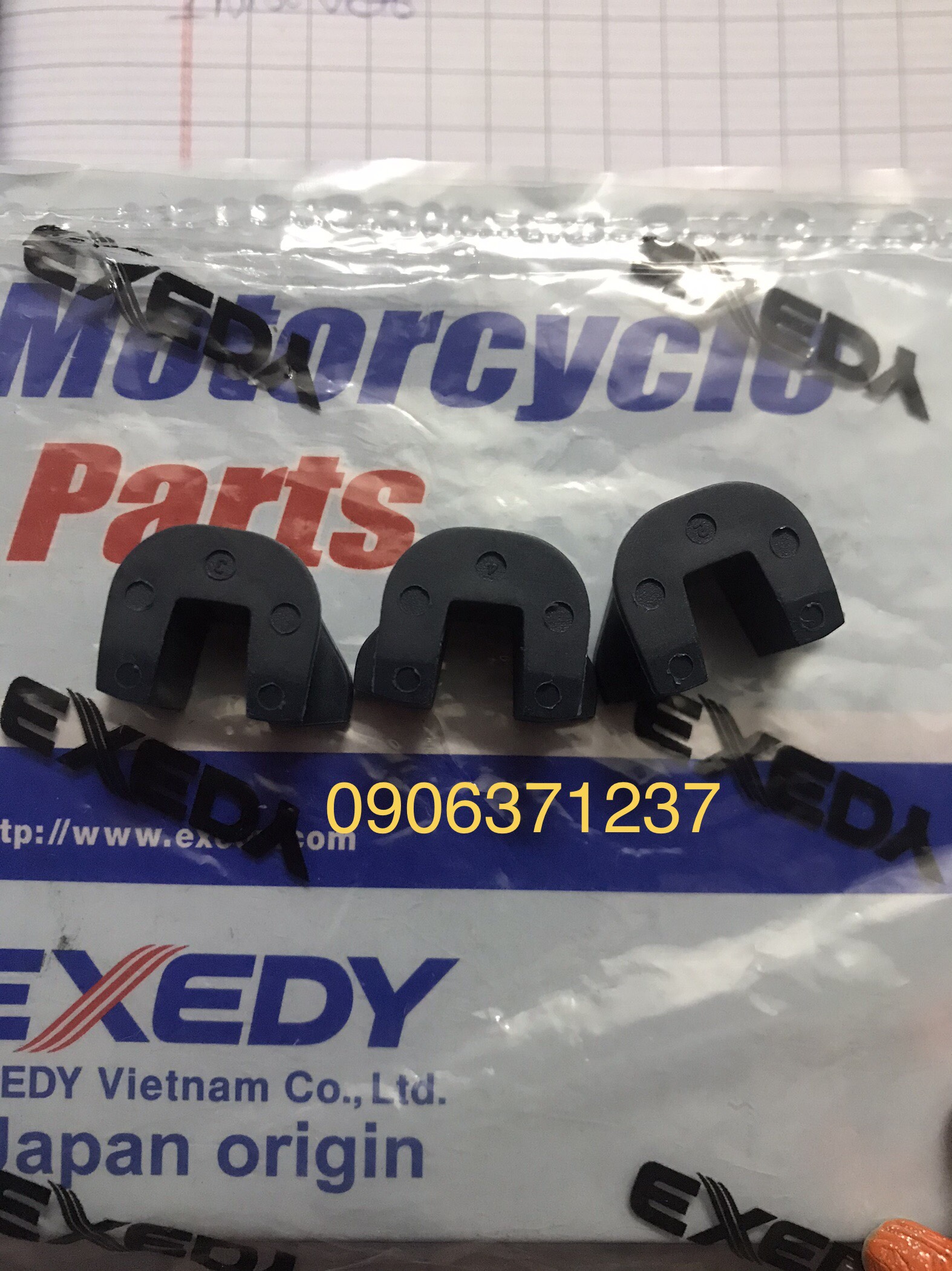 [HCM]Bộ cao su trượt nồi trước các dòng xe Air blade 125 (ab125)/ Vario/ Click Thái/ Sh Mode/ Sh Việt Nam/ Lead 125/ Pcx thương hiệu Exedy (phụ tùng chính hiệu)