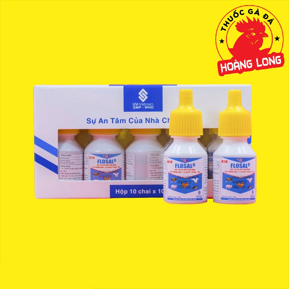 FLOSAL D 10 ML khò khè sổ mủi cho gà đá