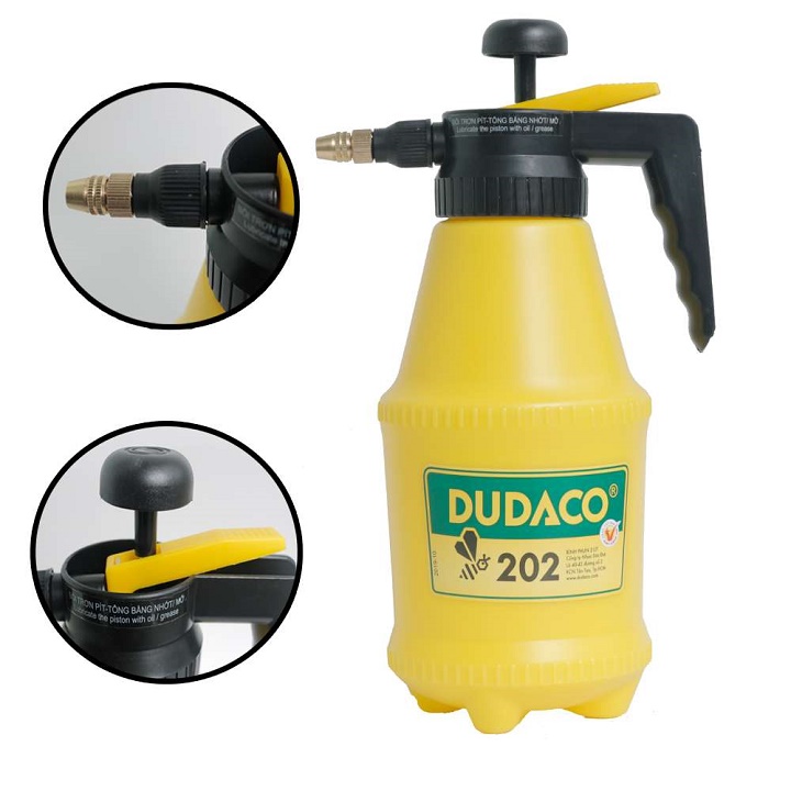 Bình tưới phun xịt dudaco 2 lít - chỉnh các tia tùy ý