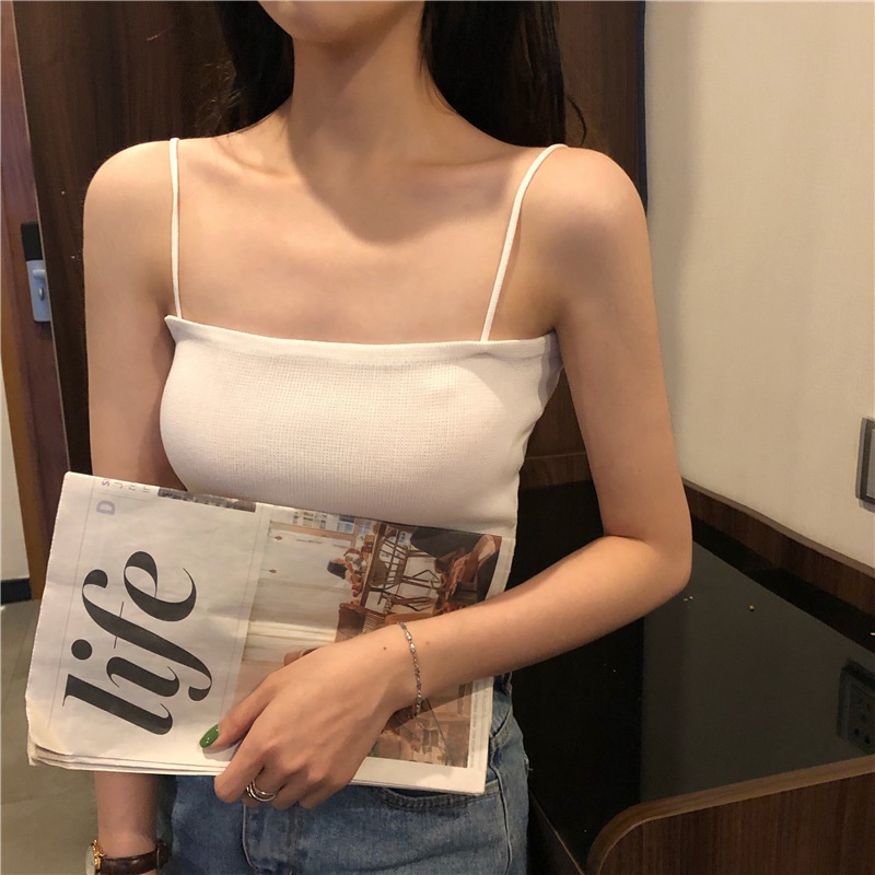 Áo croptop nữ áo yếm hở lưng cổ chữ V nhiều màu phong cách quyến rũ HEAKOS