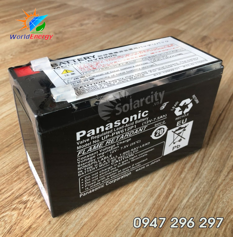 Bình ắc quy Panasonic 12V-7.5A
