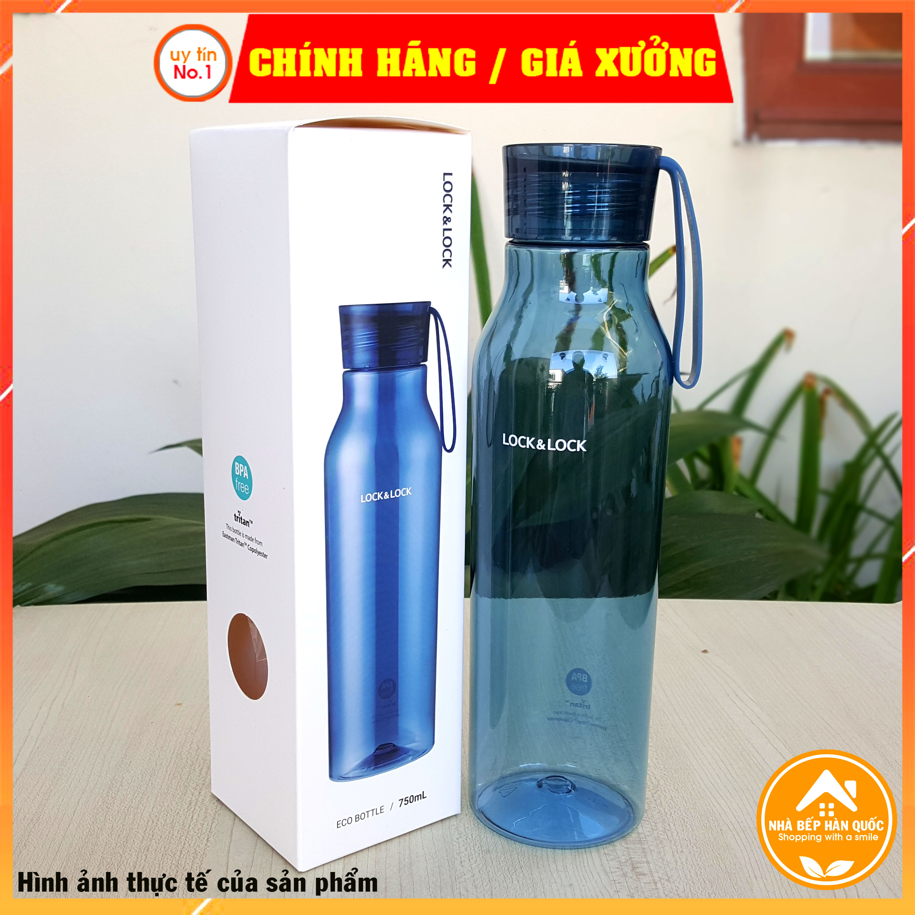 Bình nước nhựa Tritan Lock&Lock Eco Bottle ABF664 [750ML][Freeship toàn quốc]