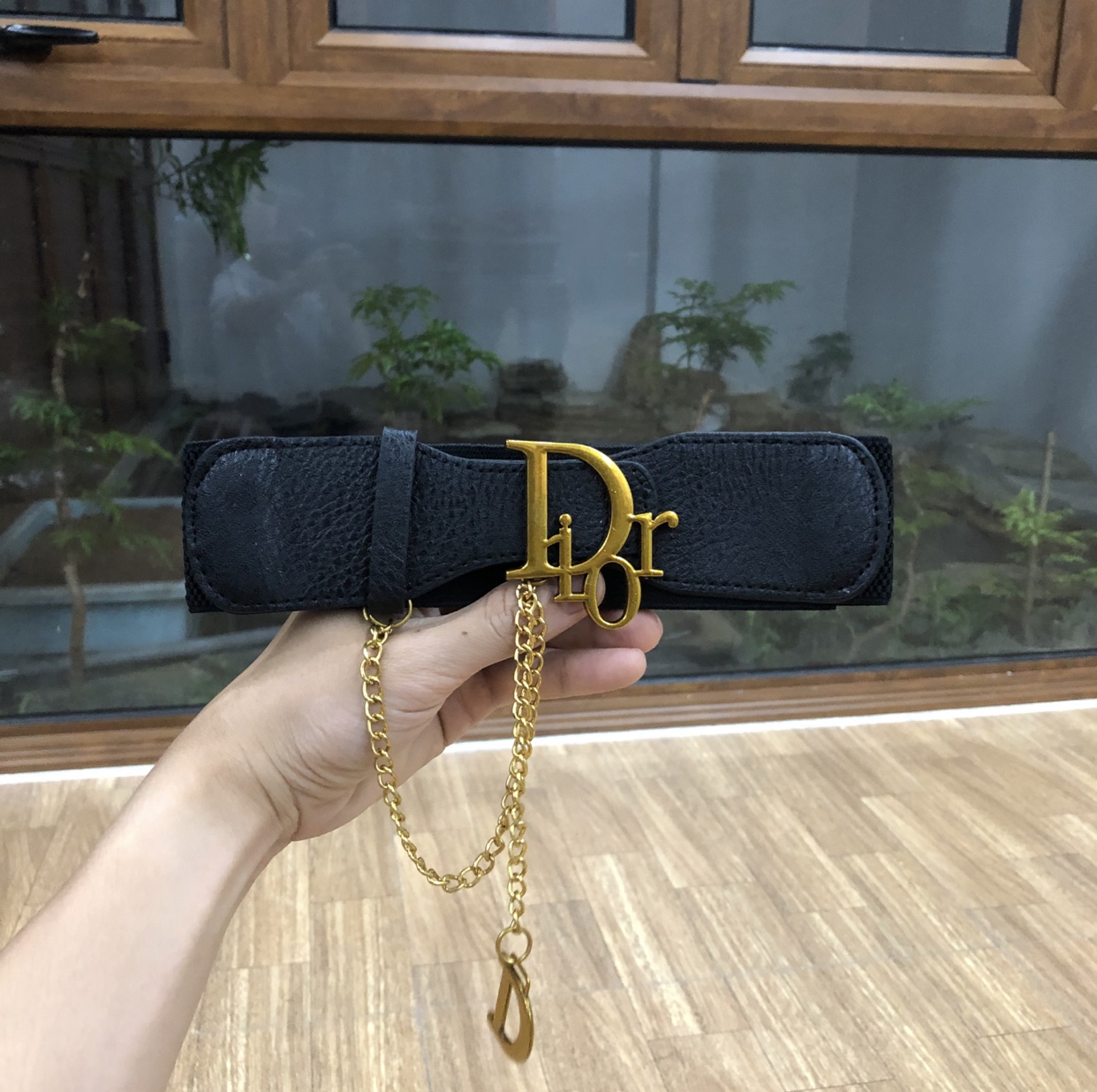 đai váy phối đầm, thắt lưng nữ phối đồ bản xích 4cm