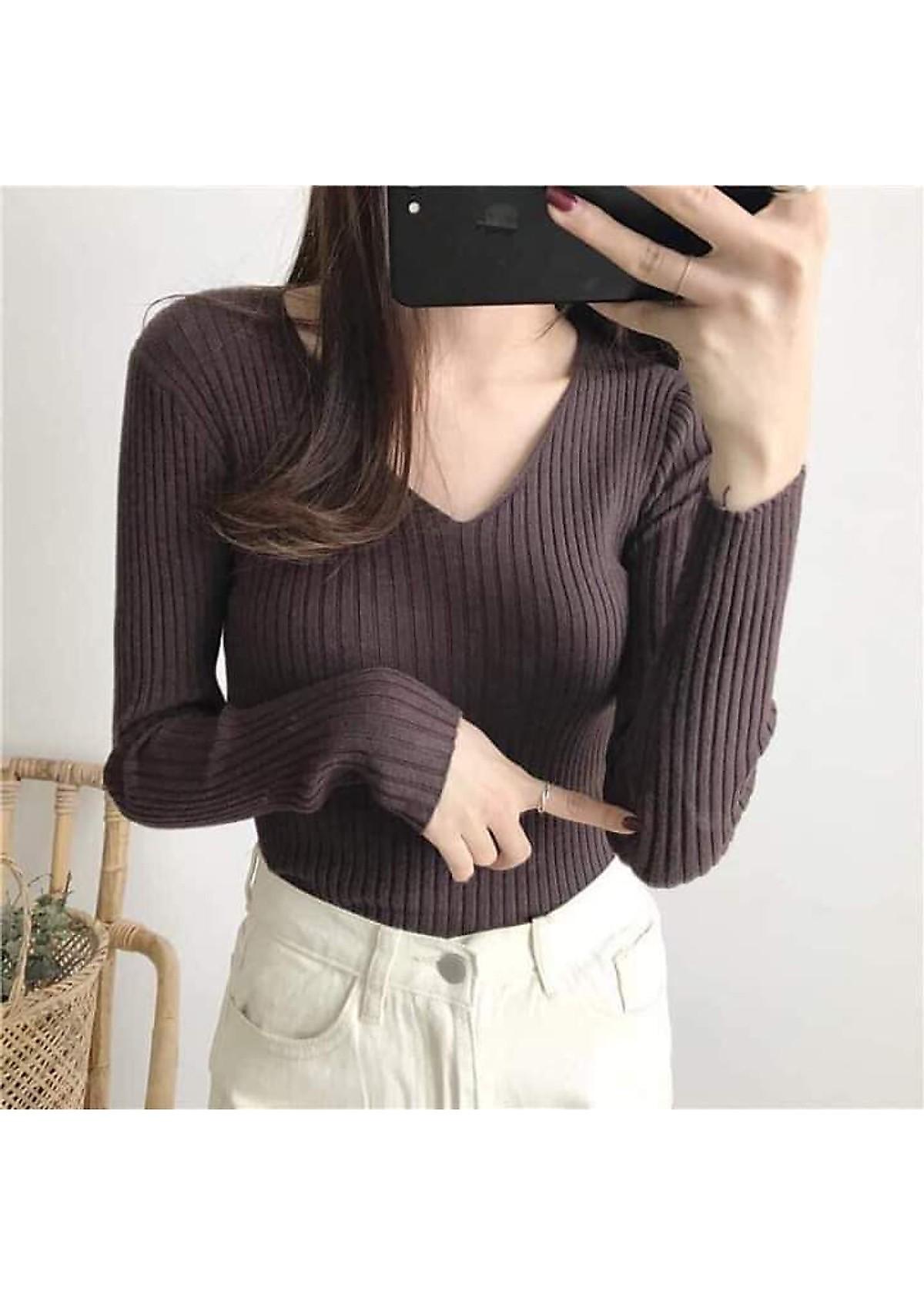 [HCM]Áo len đũa cổ tim mềm ấm