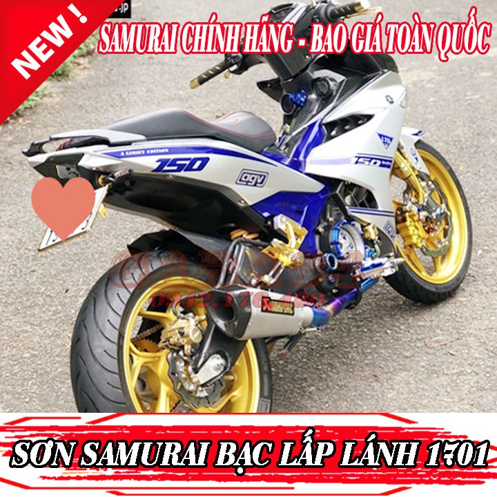 [HCM]COMBO SƠN SAMURAI MÀU BẠC LẤP LÁNH 1701