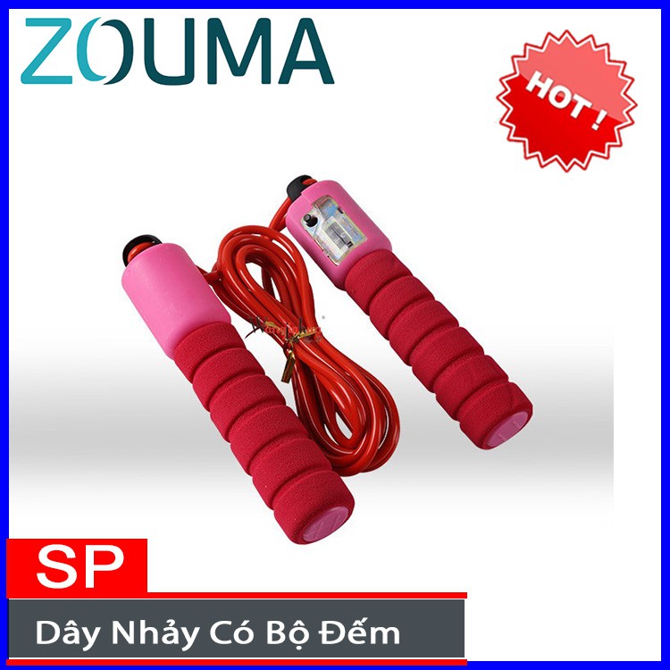 Bộ nhảy dây thể dục loại bền - Bộ nhảy dây thể dục nhiều màu sắc có đếm số lần nhảy