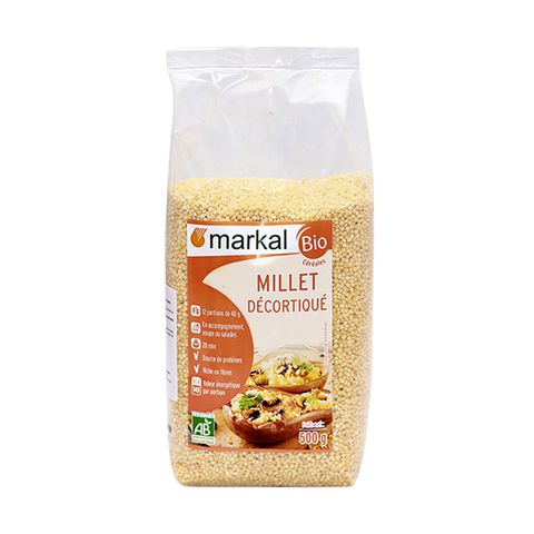 Organic Hulled Millet 500g Markal
