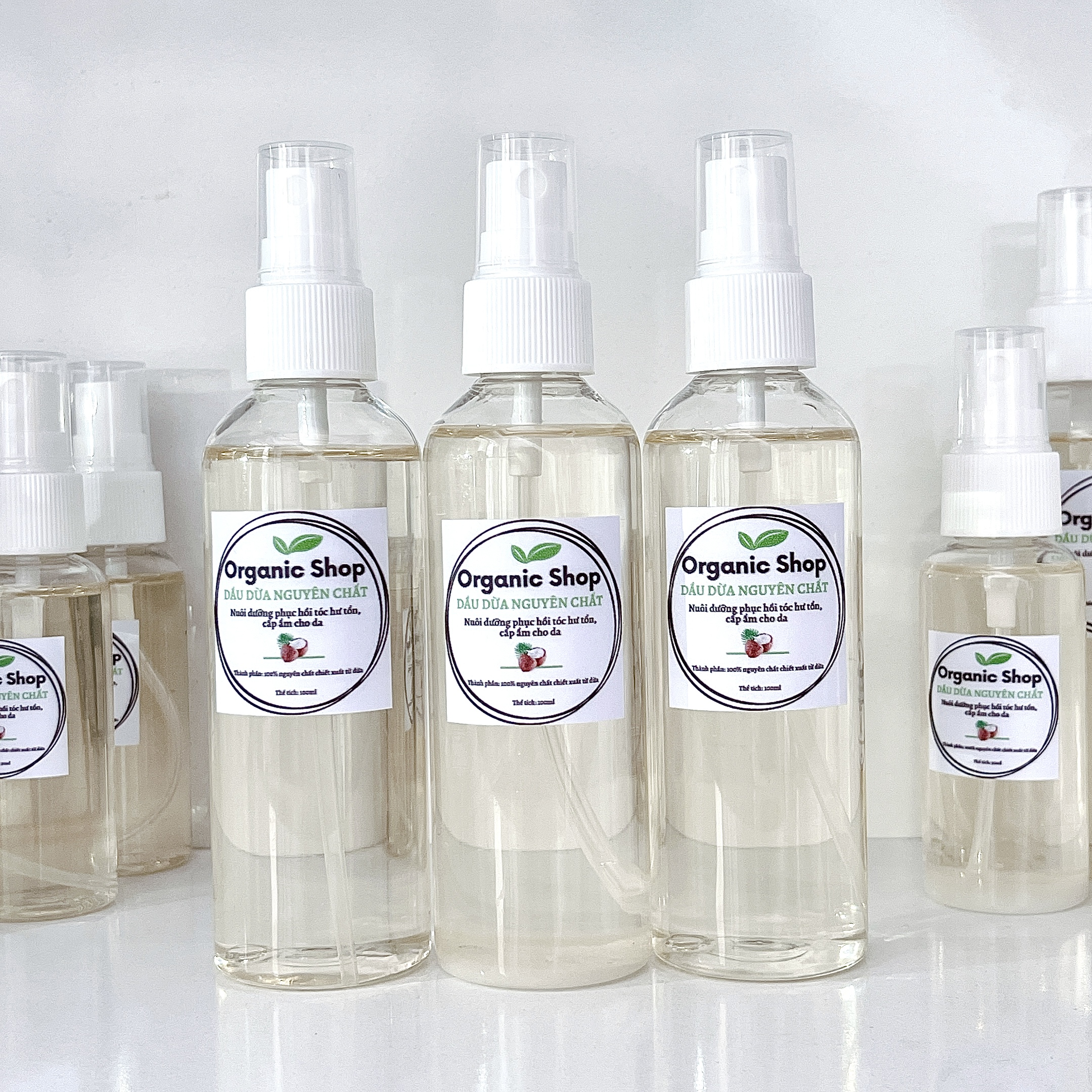 Dầu Dừa Ép Nóng Nguyên Chất Chai 50ml (100% Organic)