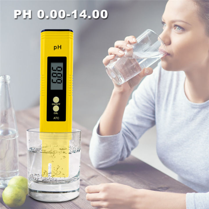 Bút Đo Độ pH, Máy Đo Độ pH Có Nút Chỉnh,Bút Đo PH-02 Kỹ Thuật Số LCD(đã được hiệu chuẩn)