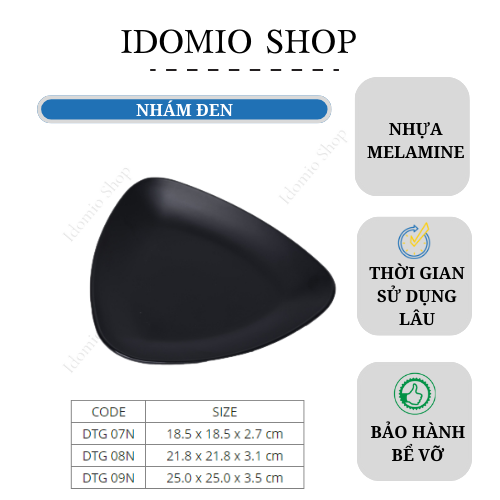 Dĩa Nhựa Melamine Tam Giác