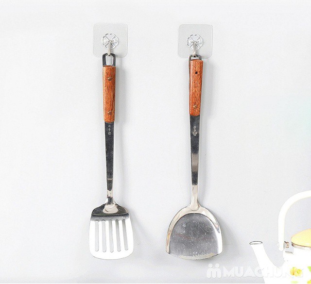 [LOẠI SIÊU CHẮC, CHỊU LỰC 10KG] Set 10 Móc Dán Tường Trong Suốt Cường Lực Siêu Dính 6x6cm