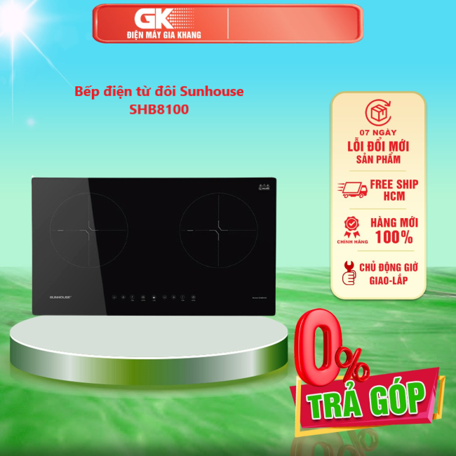 Bếp điện từ đôi sunhouse shb8100 - giao toàn quốc - freeship hcm