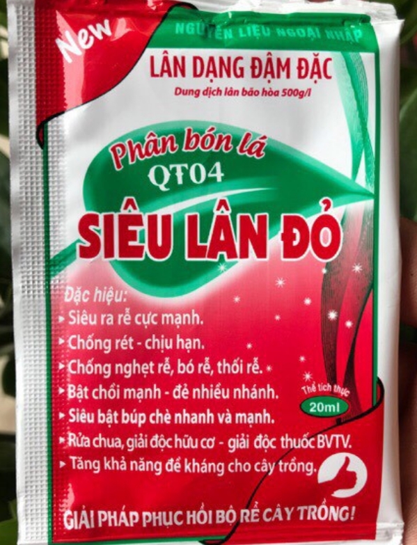 Phân bón lá Siêu Lân Đỏ chính hãng combo 10 gói