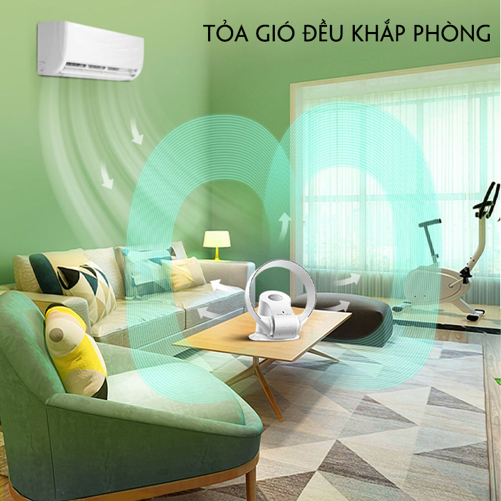 Quạt không cánh treo tường, để bàn