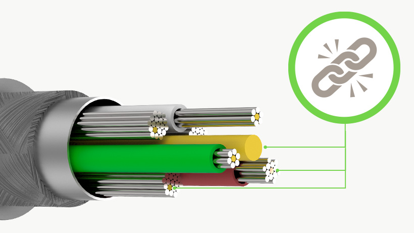 Cáp sạc Lightning Belkin dây dù chống đứt chống rối 15cm