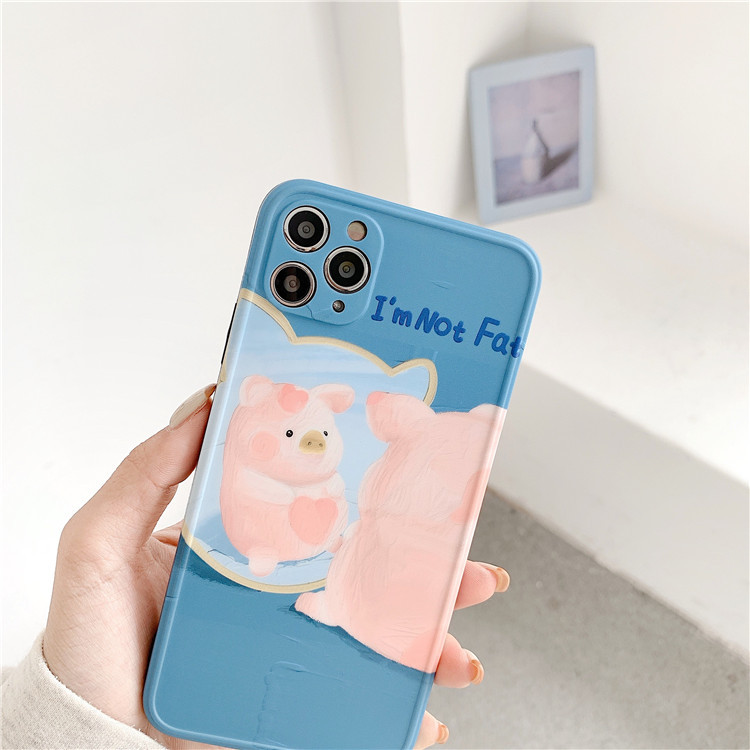 [HCM]Ốp iPhone Im Not Fat iPhone 7Plus/8Plus/X/Xs Max/11/11 Pro Max/12/12 Pro/12 Pro Max - ốp iphone