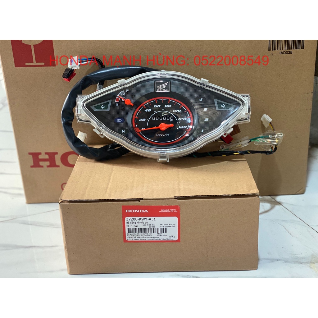 Bộ đồng hồ tốc độ wave alpha 100 2013