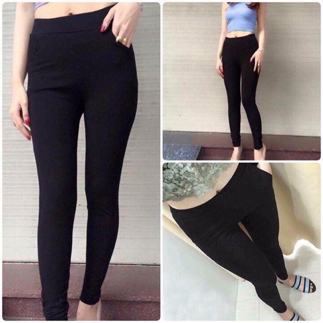 [HCM]Quần legging trơn - thun nữ ôm body [ảnh + video thật]