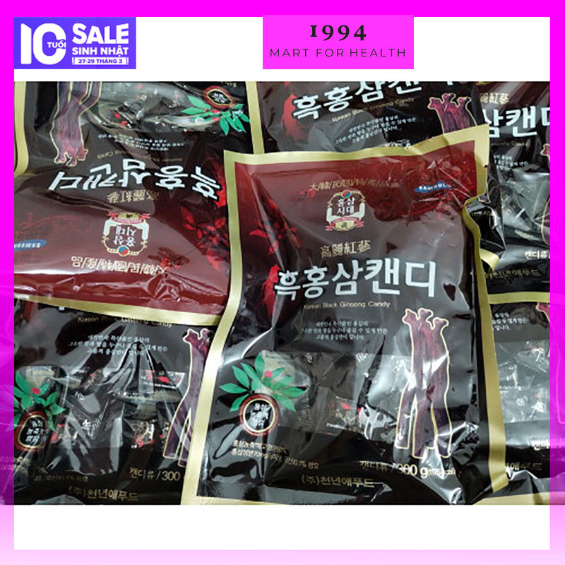 Kẹo Hắc Sâm Hàn Quốc 300g Kẹo sâm đen-1994 mart