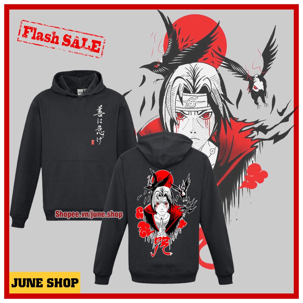 Áo Hoodie Naruto, Áo Hoodie Anime in hình Uchiha Itachi