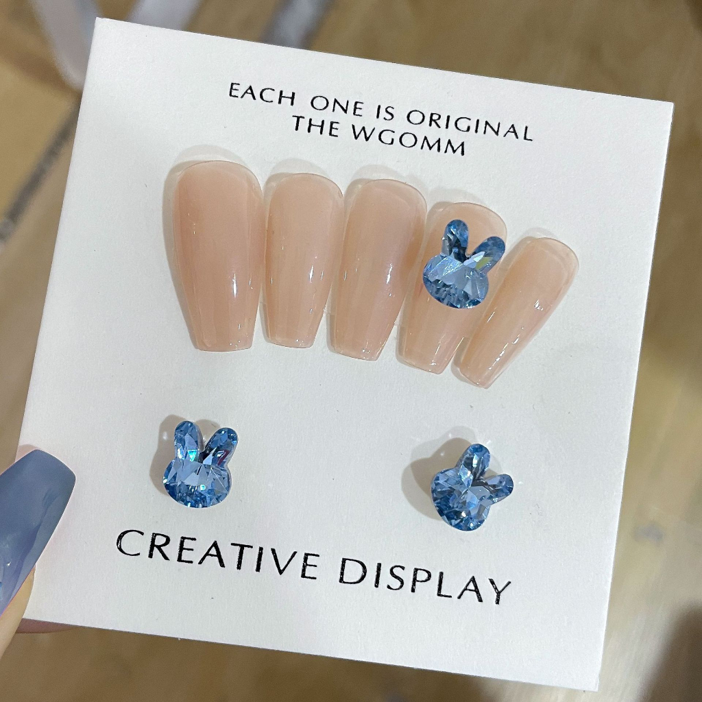 Charm nail thỏ đính đá cao cấp