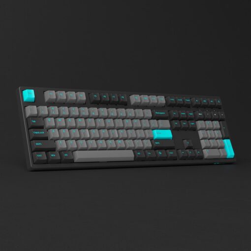 Bàn phím cơ AKKO 3108 Plus Black & Cyan (Foam tiêu âm / AKKO CS switch)