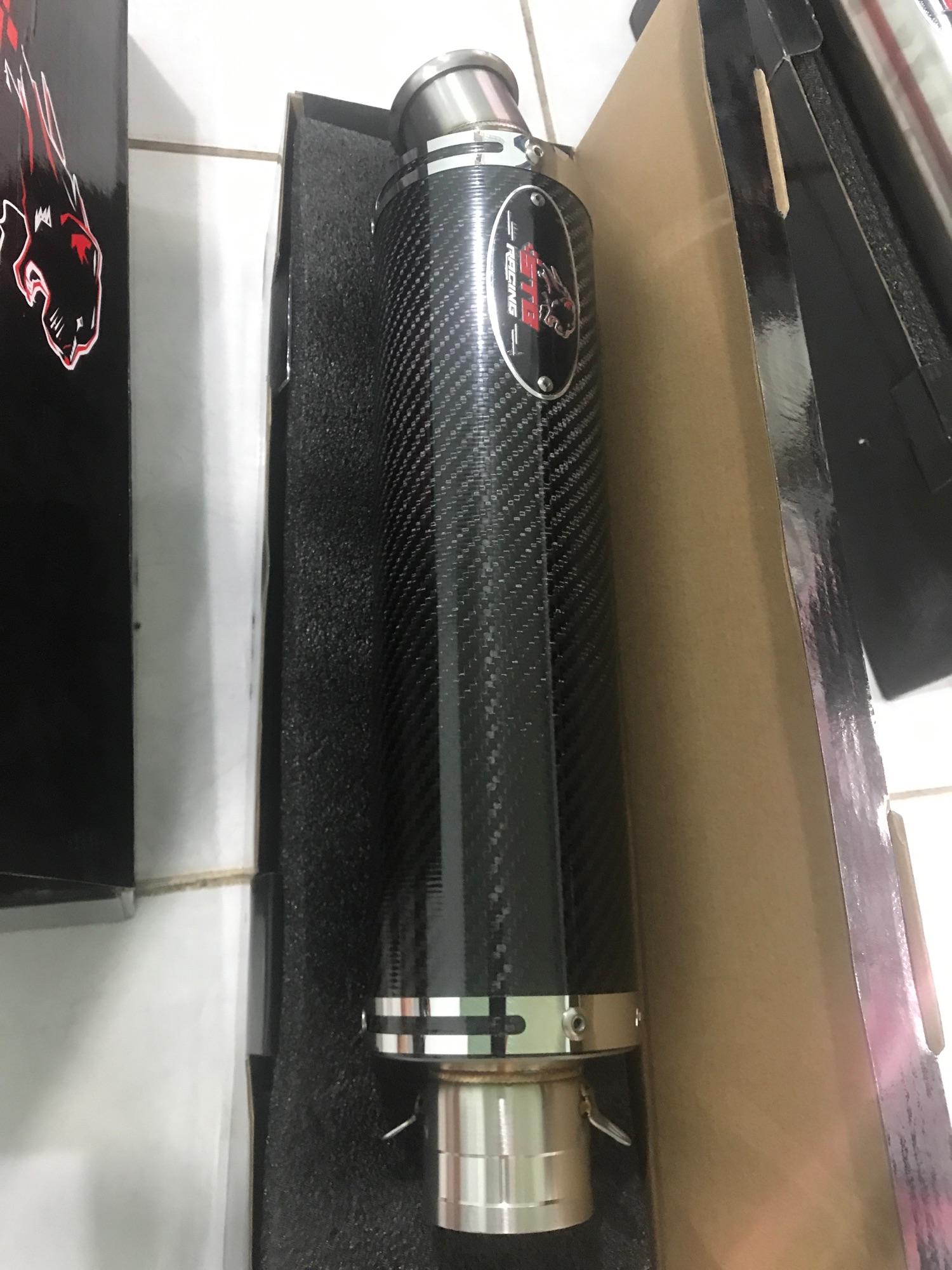 Pô STB CARBON MỎ CỤP hàng Real kèm phụ kiện