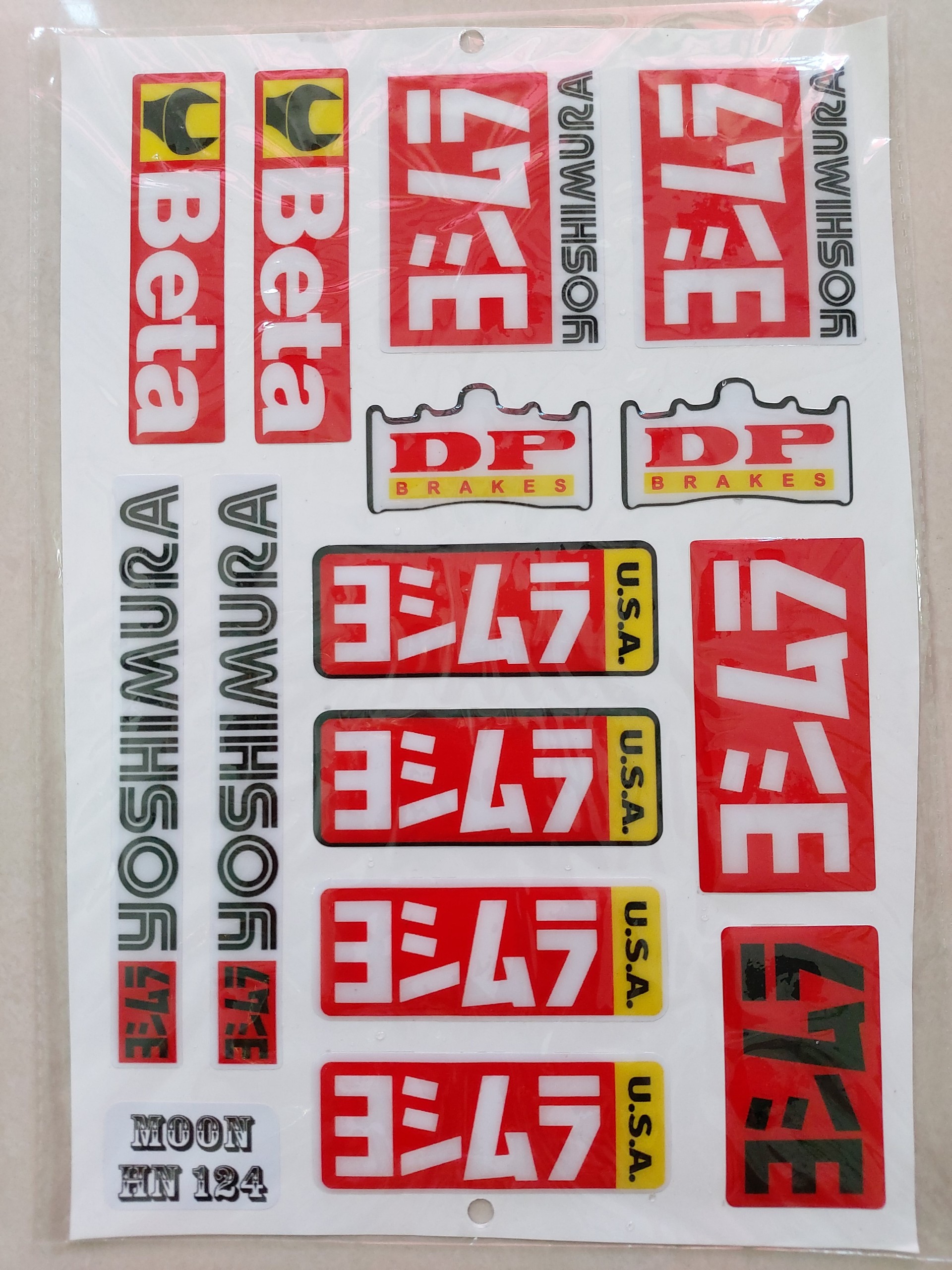 combo logo sticker dán nổi trọn bộ 18x25cm