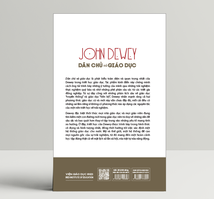 Sách - Dân Chủ Và Giáo Dục (Democracy and Education) - John Dewey - IRED Books