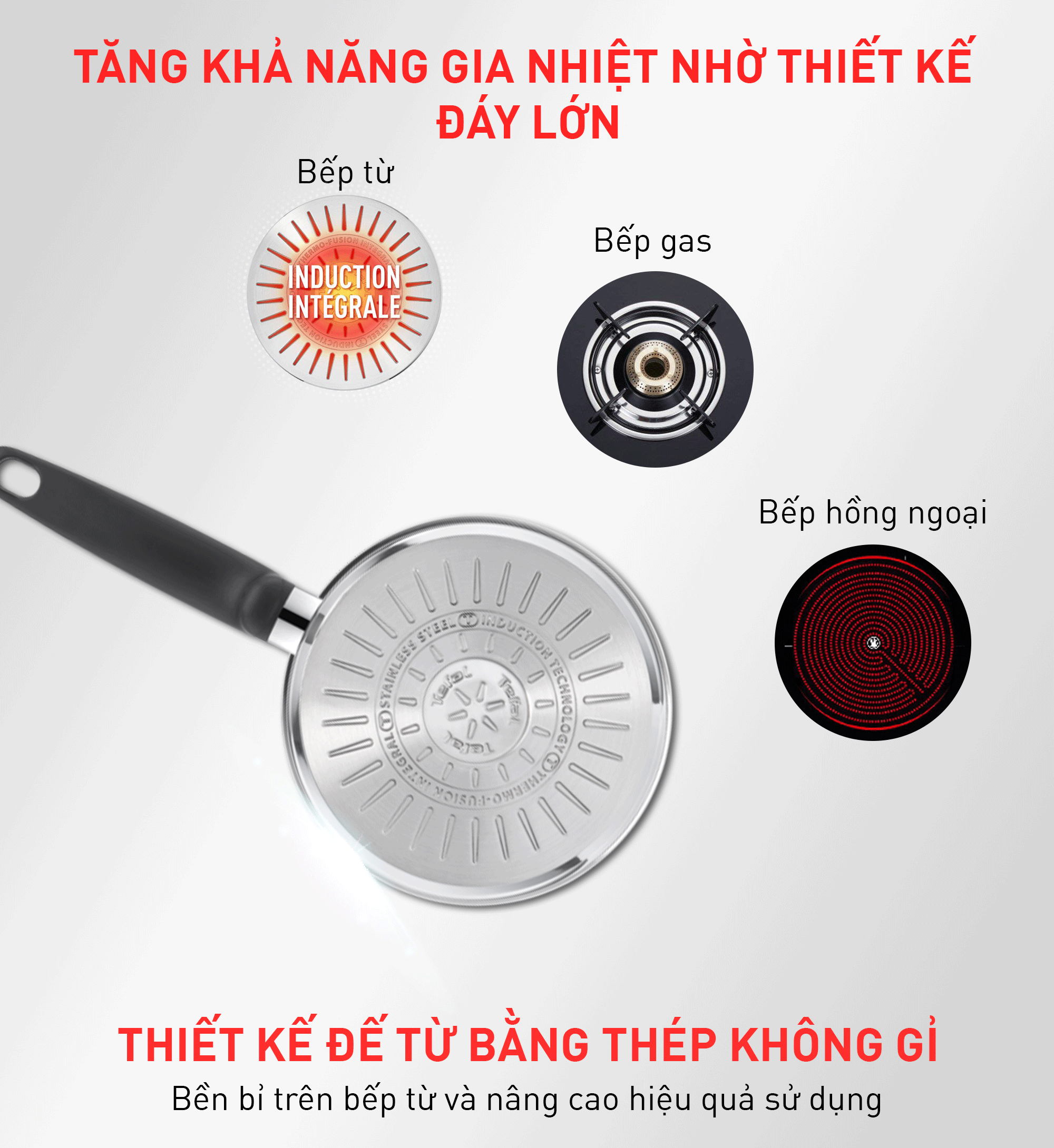 Nồi cán dài/ quánh Tefal Primary 18cm - Hình ảnh 8