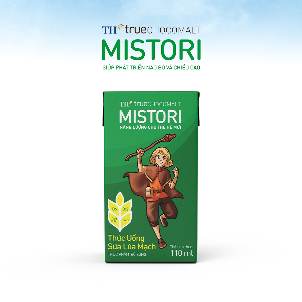 Thùng thức uống sữa lúa mạch TH true CHOCOMALT MISTORI 110ml (48 Hộp)