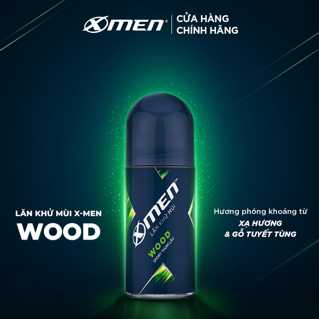 Lăn khử mùi Xmen Wood 50ml