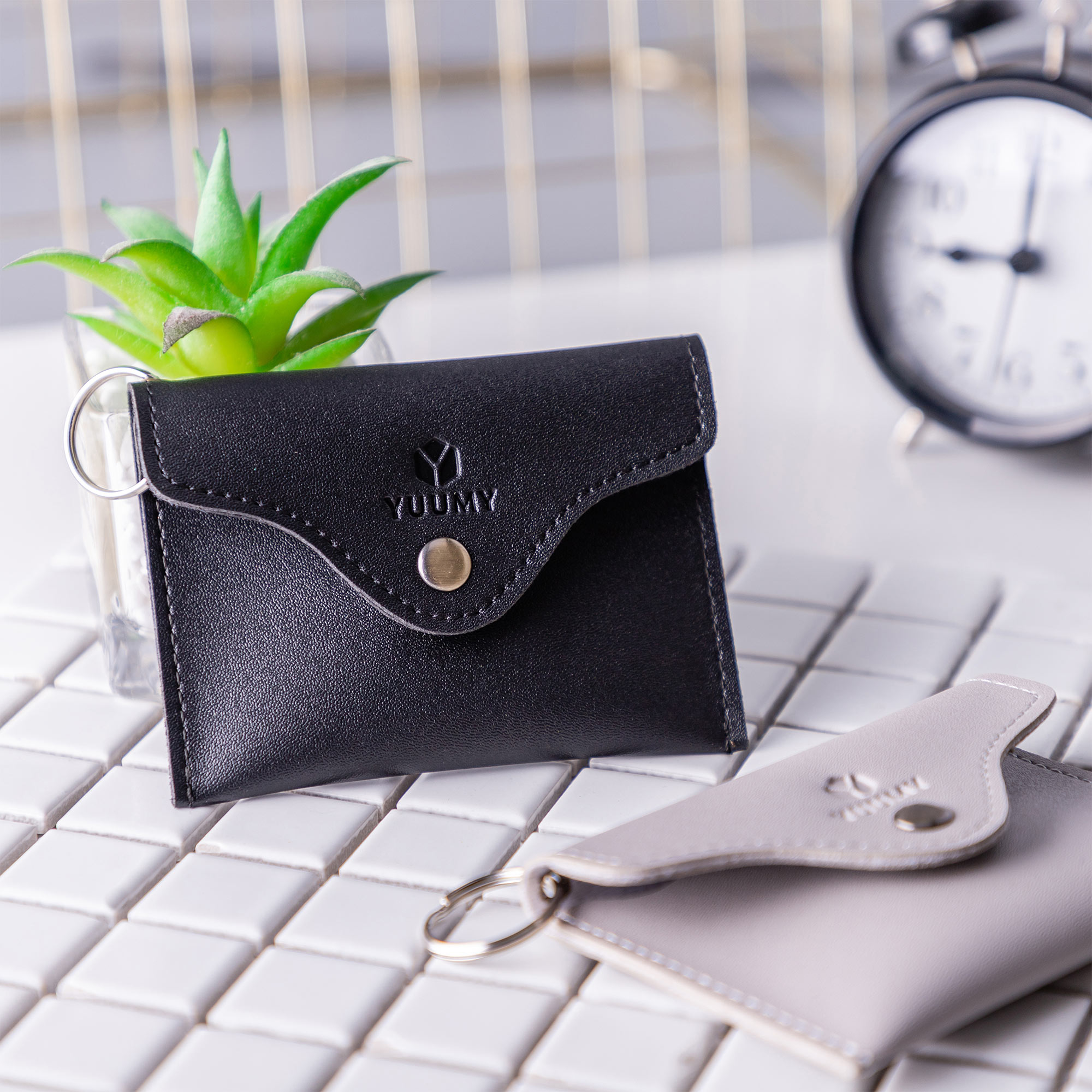 Ví Yuumy (Thời trang nữ nắp gập cỡ nhỏ - Ví móc khóa da YMK1)