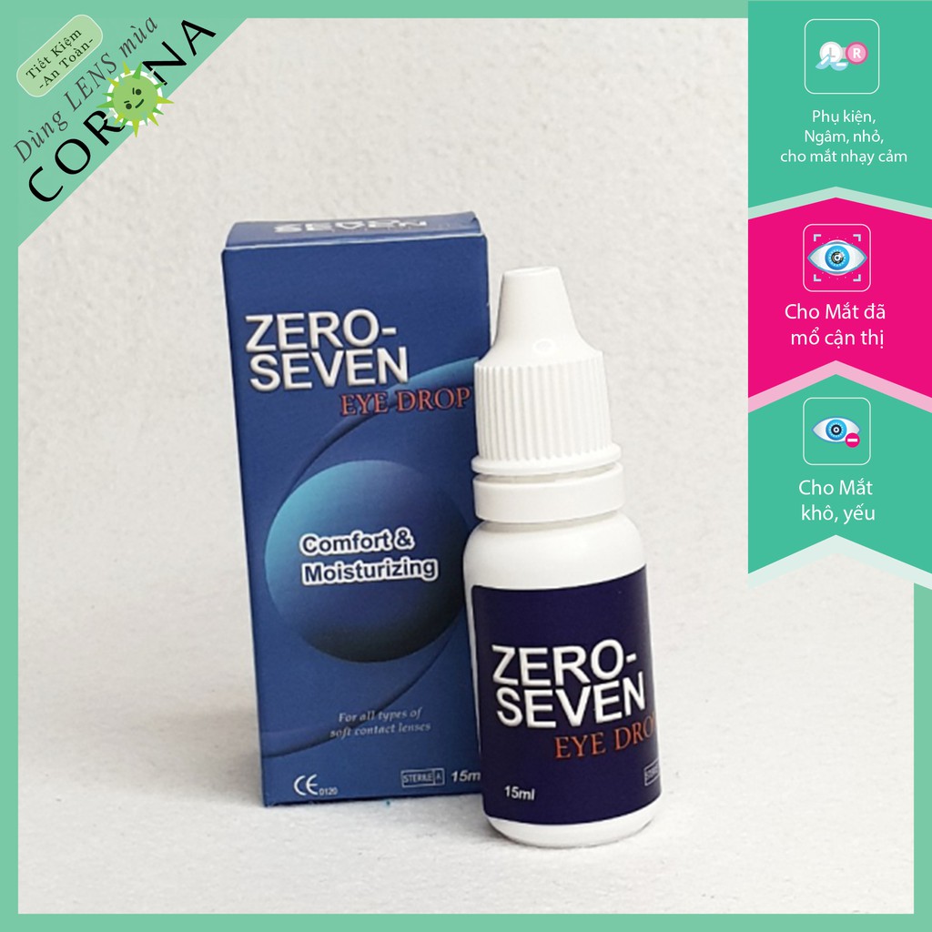 [HCM]Nước nhỏ mắt đeo lens cao cấp - Zero Seven