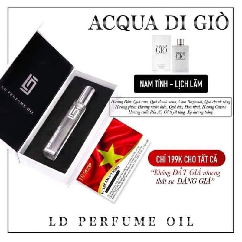 [HCM]Ld Perfume Oil (Giò)