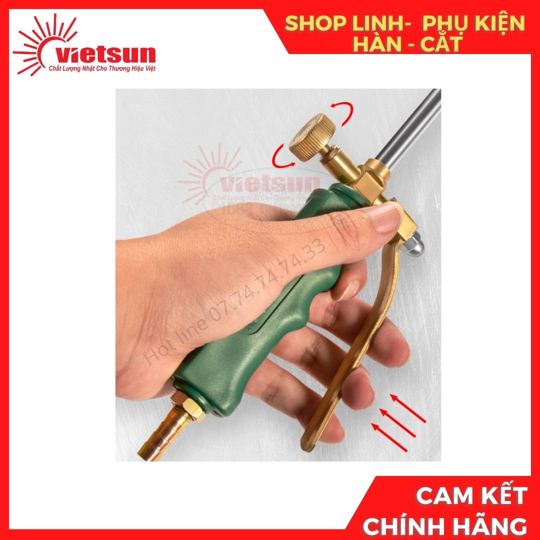 Khò Gas Công Tắc Đôi An Toàn ( chiết Áp + Cò Bóp )