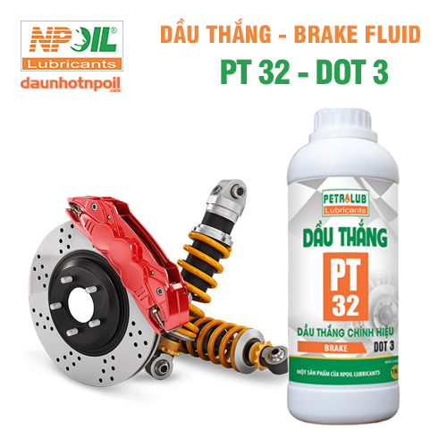 PETROLUB - Dầu thắng BRAKE FLUID PT 32 (DOT 3) - 830ml
