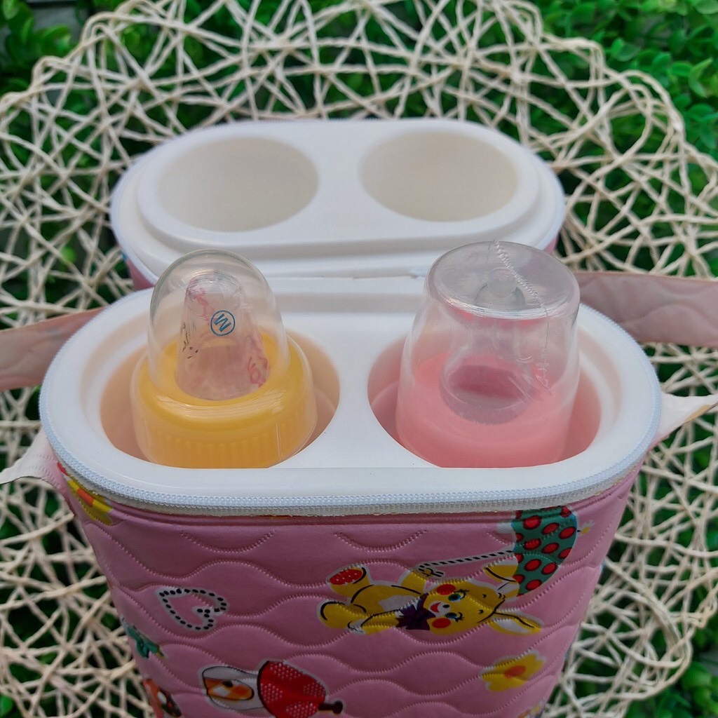 [HCM]Bình Ủ Sữa Đôi Lớn Dùng Cho 2 Bình Cổ Hẹp 250ml
